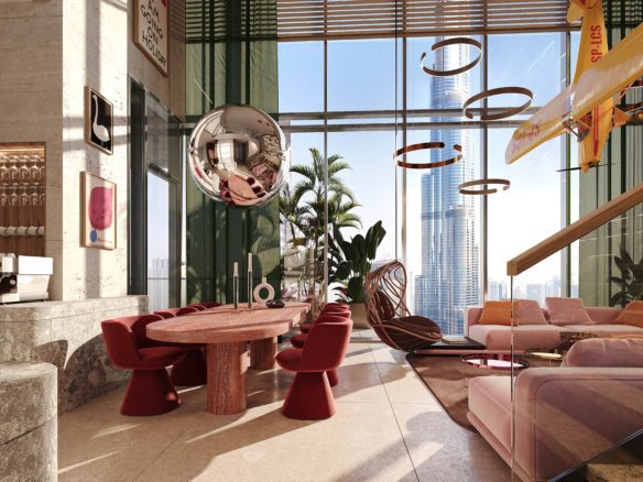 SAI Emaar Residential Cam17 View1 Duplex V1 HR02 Plane 8K min scaled