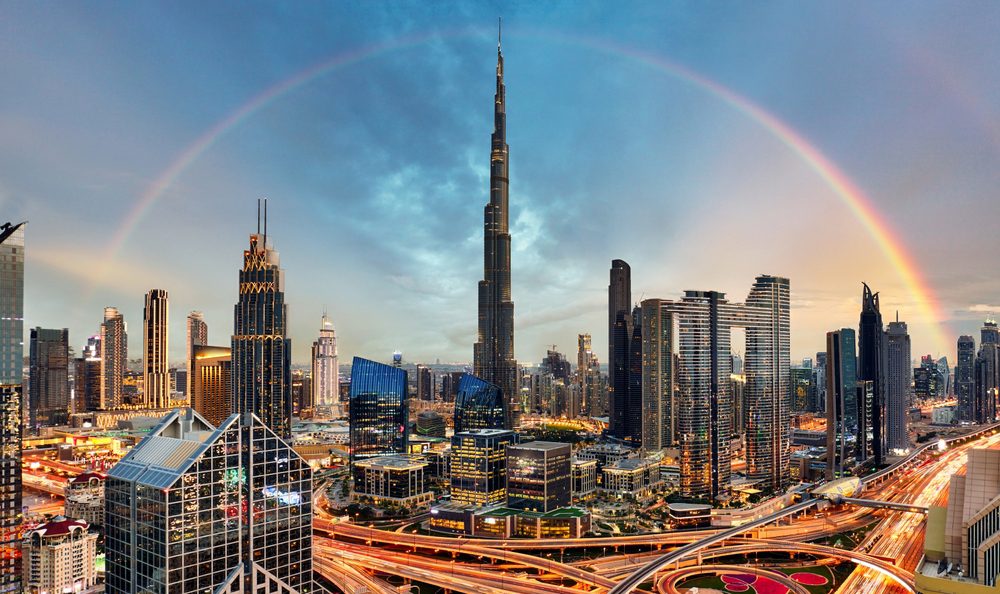 Dubai’de Güvence Sistemi, Türkiye’de Kiracı Derdi! 3 Rainbow,Over,Skyline,Of,Dubai,Bussines,Downtown,At,Sunrise,,United
